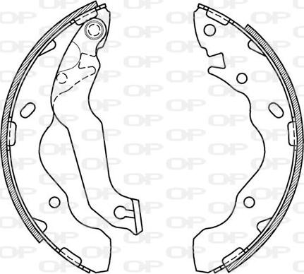 Open Parts BSA2071.00 - Kit ganasce freno autozon.pro