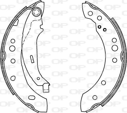 Open Parts BSA2078.00 - Kit ganasce freno autozon.pro