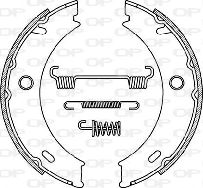 Open Parts BSA2196.00 - Kit ganasce freno autozon.pro