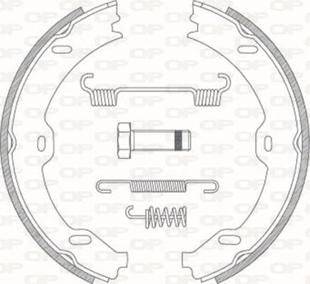 Open Parts BSA2190.00 - Kit ganasce freno autozon.pro