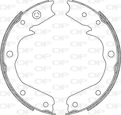 Open Parts BSA2191.00 - Kit ganasce freno autozon.pro