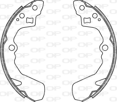 Open Parts BSA2145.00 - Kit ganasce freno autozon.pro