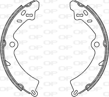 Open Parts BSA2140.00 - Kit ganasce freno autozon.pro