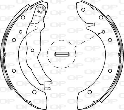 Open Parts BSA2148.00 - Kit ganasce freno autozon.pro