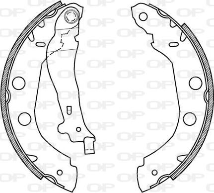 Open Parts BSA2156.00 - Kit ganasce freno autozon.pro