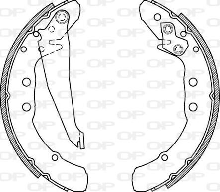 Open Parts BSA2150.00 - Kit ganasce freno autozon.pro