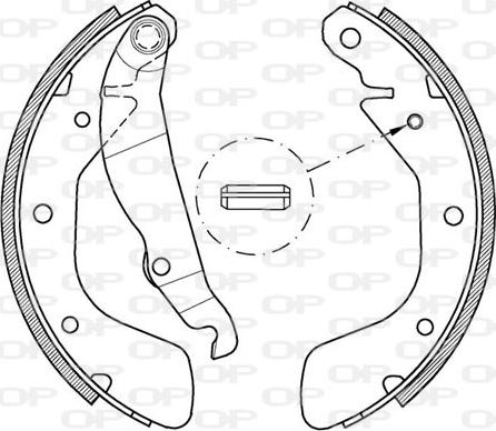 Open Parts BSA2151.00 - Kit ganasce freno autozon.pro