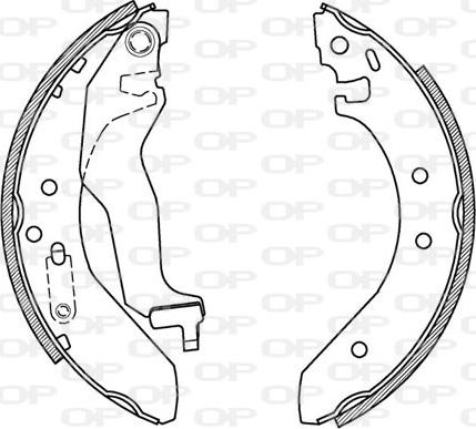 Open Parts BSA2152.00 - Kit ganasce freno autozon.pro