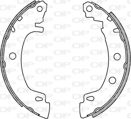 Open Parts BSA2157.00 - Kit ganasce freno autozon.pro