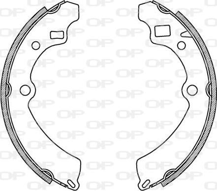 Open Parts BSA2164.00 - Kit ganasce freno autozon.pro