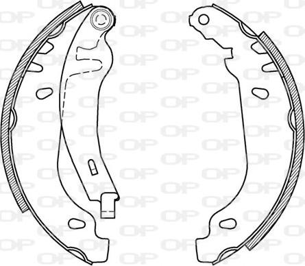 Open Parts BSA2165.00 - Kit ganasce freno autozon.pro