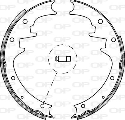 Open Parts BSA2163.00 - Kit ganasce freno autozon.pro