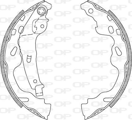 Open Parts BSA2104.00 - Kit ganasce freno autozon.pro