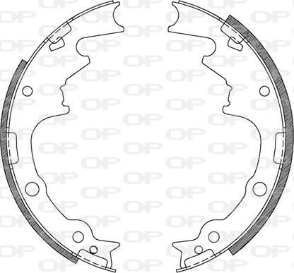 Open Parts BSA2105.00 - Kit ganasce freno autozon.pro