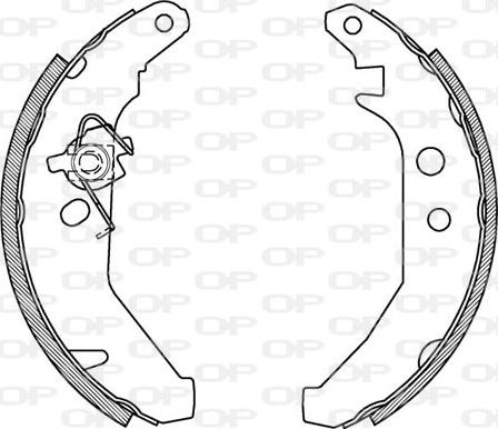 Open Parts BSA2101.00 - Kit ganasce freno autozon.pro