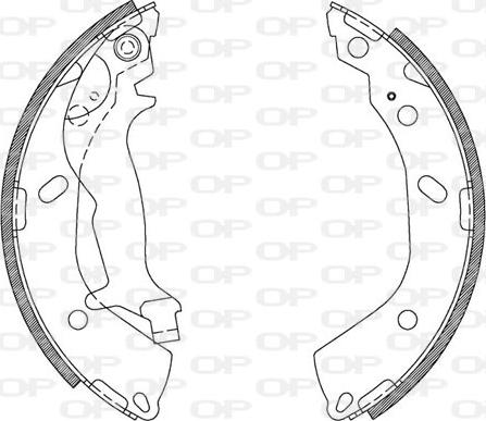 Open Parts BSA2108.00 - Kit ganasce freno autozon.pro