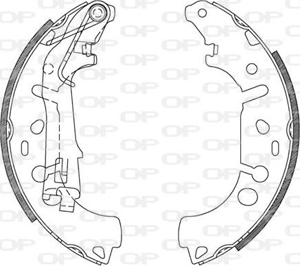 Open Parts BSA2107.00 - Kit ganasce freno autozon.pro