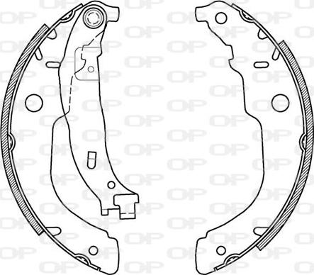 Open Parts BSA2119.00 - Kit ganasce freno autozon.pro