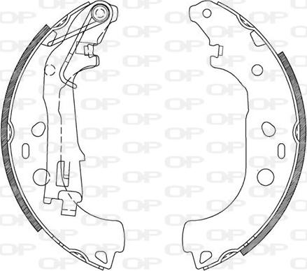 Open Parts BSA2115.00 - Kit ganasce freno autozon.pro