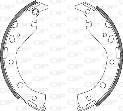 Open Parts BSA2116.00 - Kit ganasce freno autozon.pro