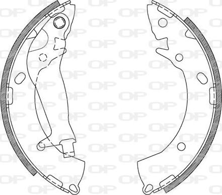 Open Parts BSA2113.00 - Kit ganasce freno autozon.pro