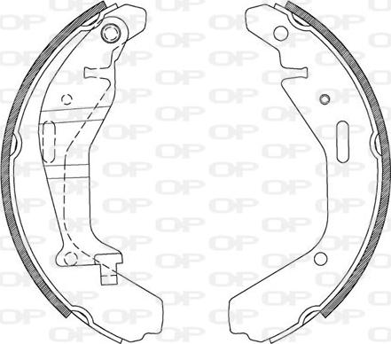 Open Parts BSA2112.00 - Kit ganasce freno autozon.pro