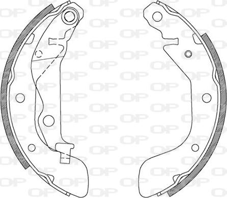 Open Parts BSA2117.00 - Kit ganasce freno autozon.pro