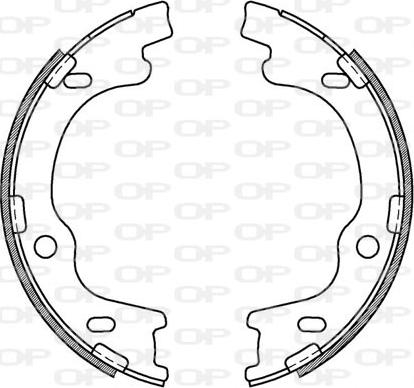 Open Parts BSA2184.00 - Kit ganasce freno autozon.pro