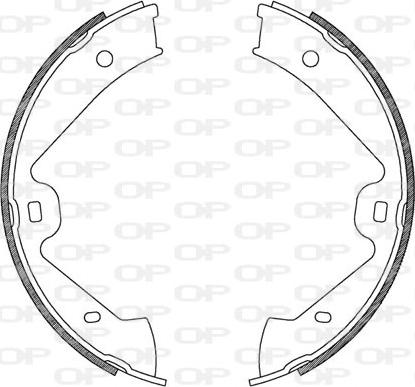 Open Parts BSA2181.00 - Kit ganasce freno autozon.pro