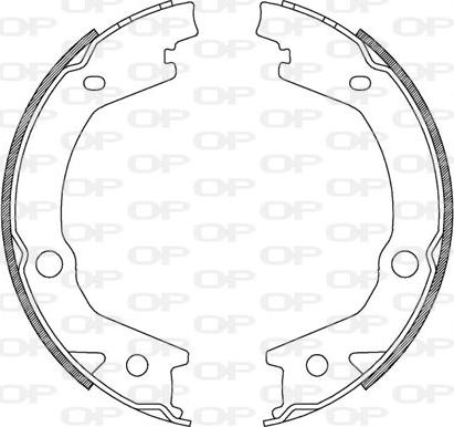 Open Parts BSA2182.00 - Kit ganasce freno autozon.pro