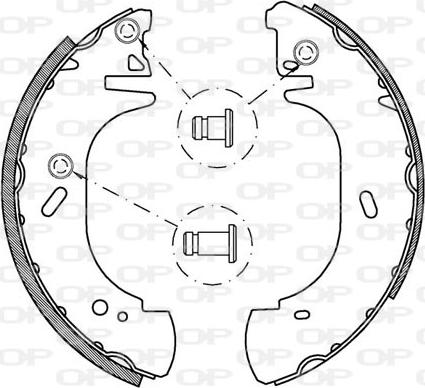 Open Parts BSA2135.00 - Kit ganasce freno autozon.pro