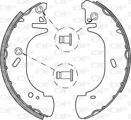 Open Parts BSA2136.00 - Kit ganasce freno autozon.pro