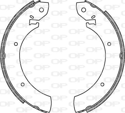 Open Parts BSA2130.00 - Kit ganasce freno autozon.pro