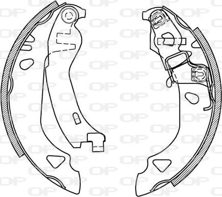 Open Parts BSA2131.00 - Kit ganasce freno autozon.pro