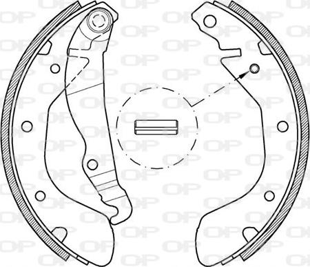 Open Parts BSA2138.00 - Kit ganasce freno autozon.pro