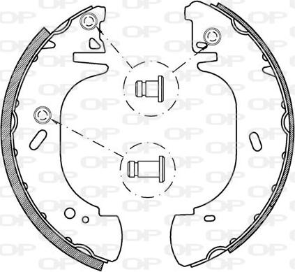 Open Parts BSA2137.00 - Kit ganasce freno autozon.pro