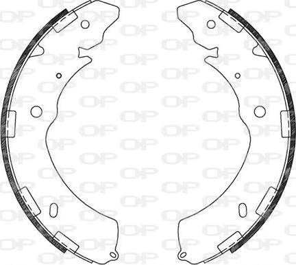 Open Parts BSA2129.00 - Kit ganasce freno autozon.pro