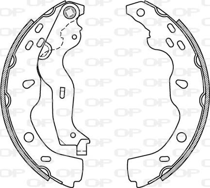 Open Parts BSA2126.00 - Kit ganasce freno autozon.pro