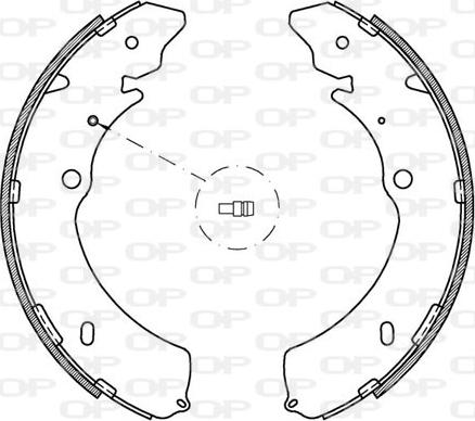 Open Parts BSA2120.00 - Kit ganasce freno autozon.pro