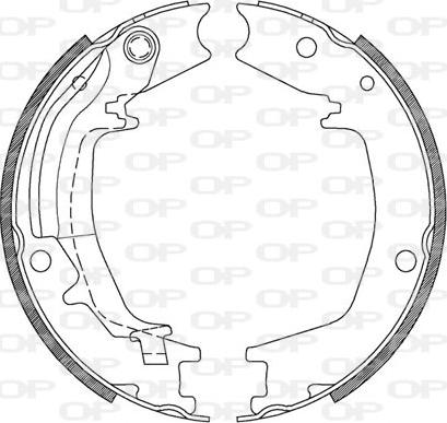 Open Parts BSA2128.00 - Kit ganasce freno autozon.pro