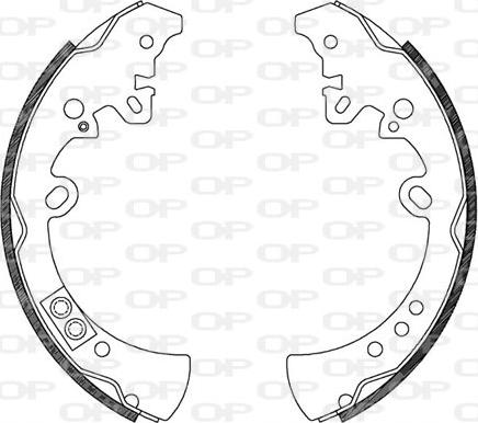 Open Parts BSA2122.00 - Kit ganasce freno autozon.pro