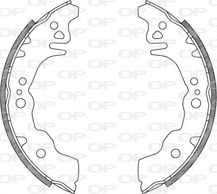 Open Parts BSA2127.00 - Kit ganasce freno autozon.pro