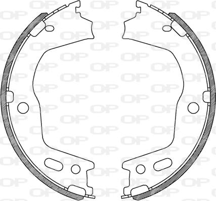 Open Parts BSA2248.00 - Kit ganasce freno autozon.pro