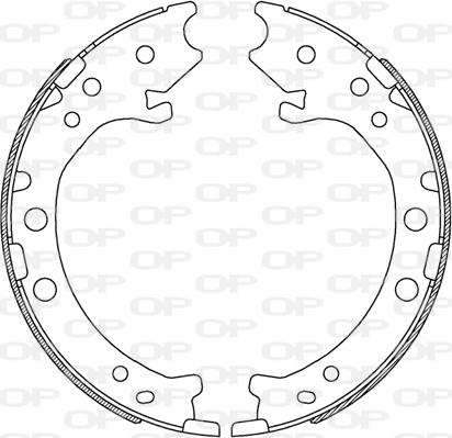 Open Parts BSA2243.00 - Kit ganasce freno autozon.pro