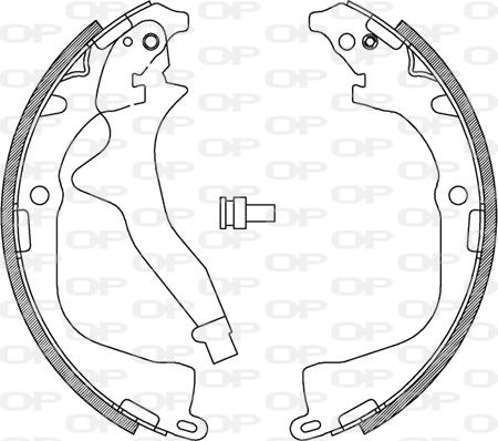 Open Parts BSA2242.00 - Kit ganasce freno autozon.pro