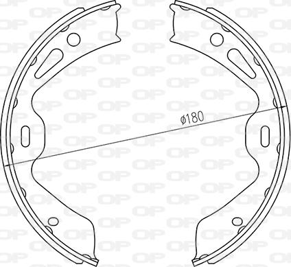 Open Parts BSA2259.00 - Kit ganasce freno autozon.pro