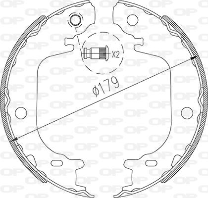 Open Parts BSA2269.00 - Kit ganasce freno autozon.pro