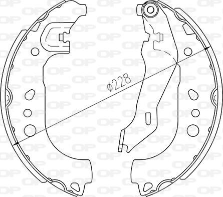 Open Parts BSA2265.00 - Kit ganasce freno autozon.pro