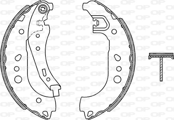 Open Parts BSA2268.00 - Kit ganasce freno autozon.pro