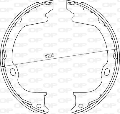 Open Parts BSA2263.00 - Kit ganasce freno autozon.pro